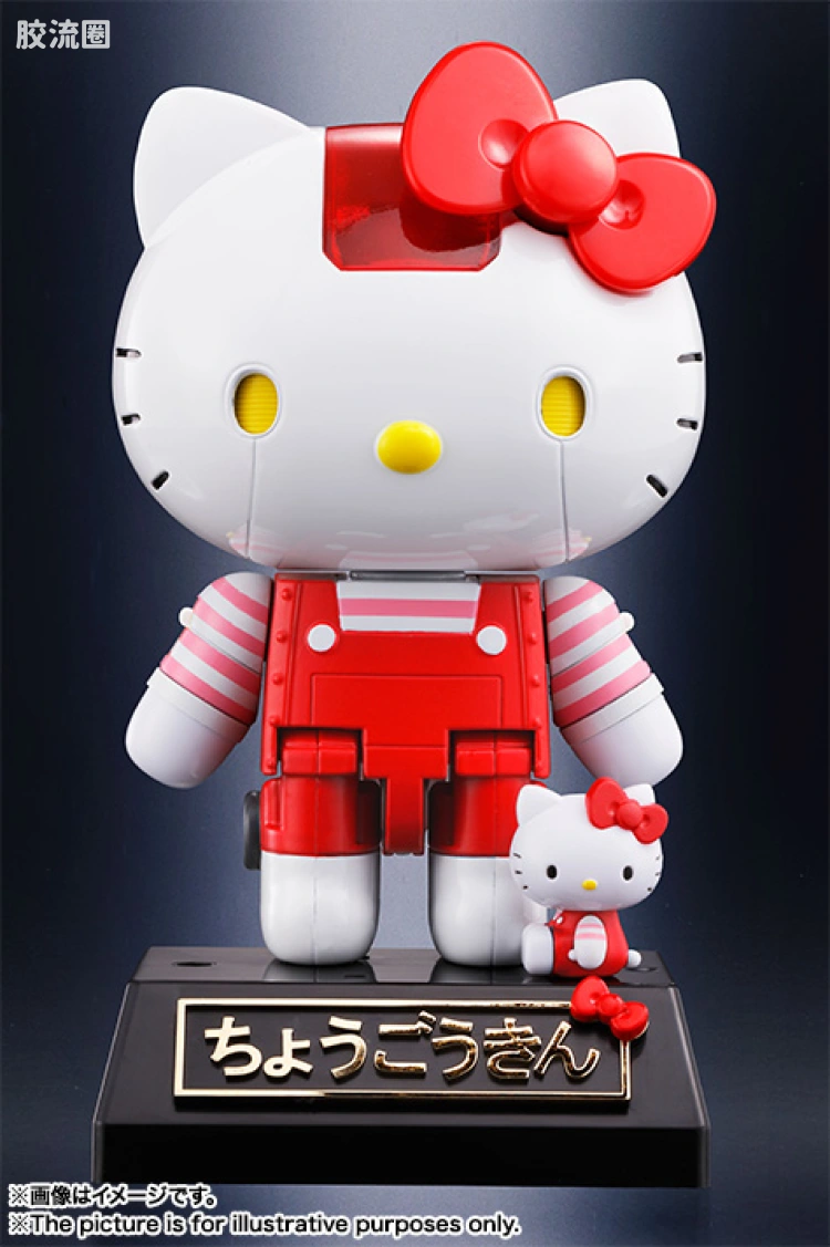 超合金系列 三丽鸥 Hello Kitty 红衣条纹版 - 图片