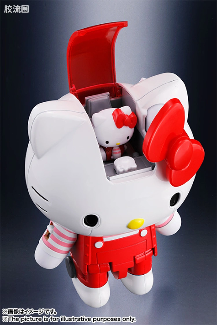 超合金系列 三丽鸥 Hello Kitty 红衣条纹版 - 图片