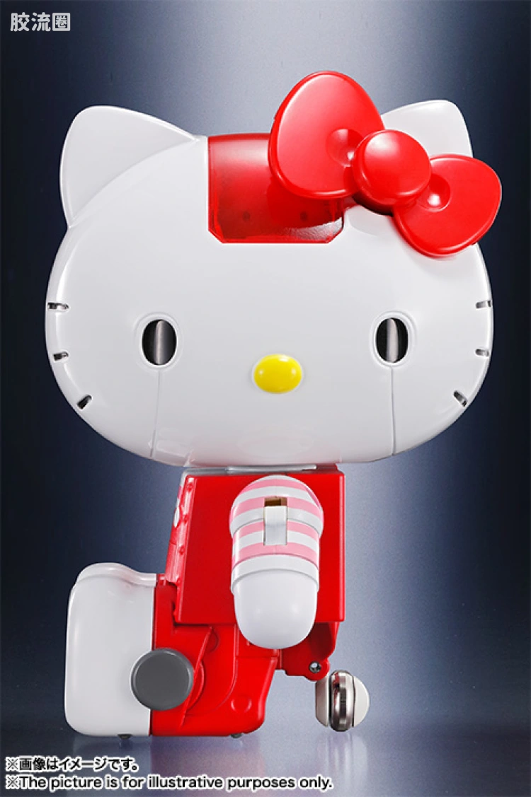 超合金系列 三丽鸥 Hello Kitty 红衣条纹版 - 图片