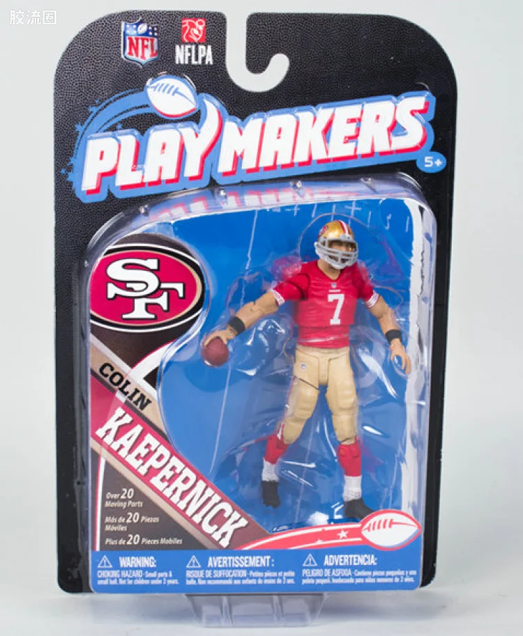 麦克法兰NFL美式足球系列玩具 PLAYMAKERS第4代 COLIN KAEPERNICK
