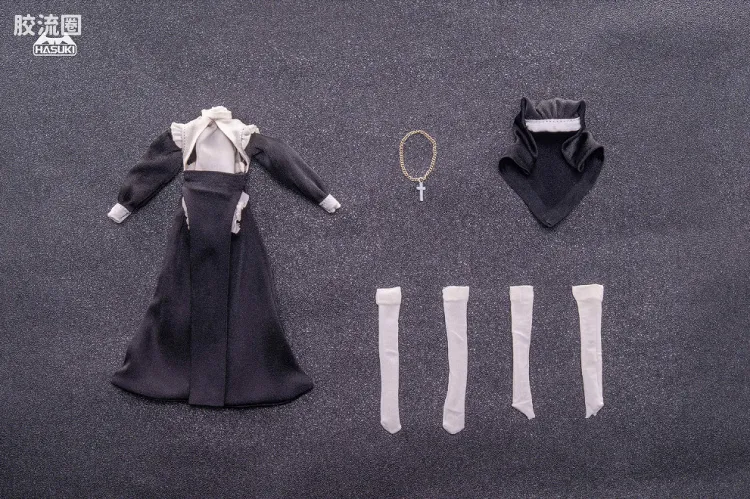 HASUKI-神猫跳动 手办与可动人形系列 服装套装 CS017 修女服A 机娘服装包