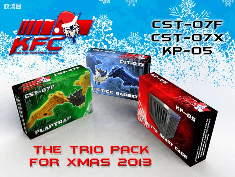 K记梦幻模玩系列 CST 磁带系列 CST-07F+07X、KP-05 磁带圣诞套装 Trio Pack