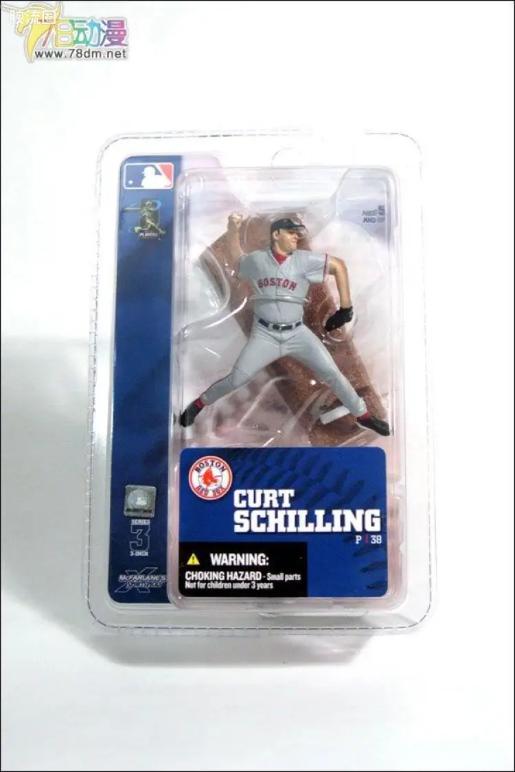 麦克法兰MLB棒球系列玩具 3寸系列第3代 CURT SCHILLING