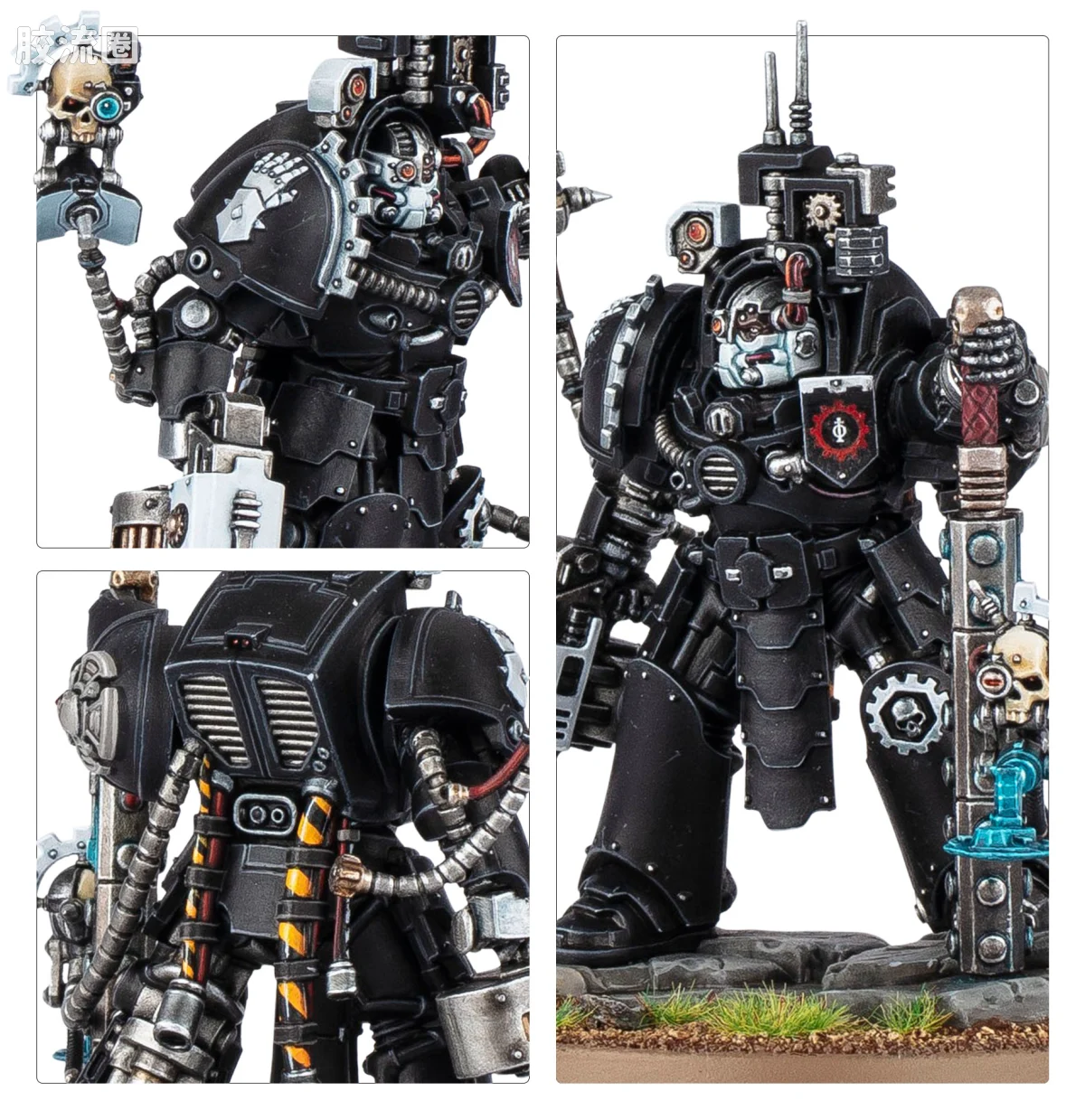 战锤40K Space Marines 星际战士各分支战团特有单位 10版 钢铁之手 阿维尼氏族钢铁连长 卡诺克·瓦 - 图片