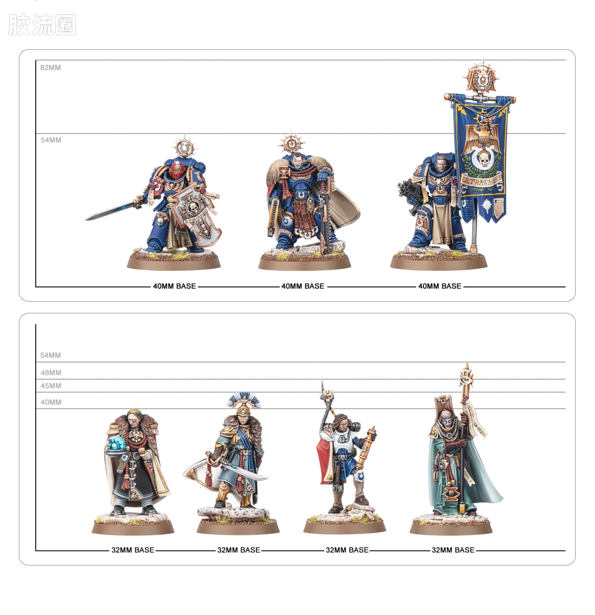 战锤40K Ultramarines 极限战士 10版 二连长泰图斯与奥特拉玛守望者 - 图片