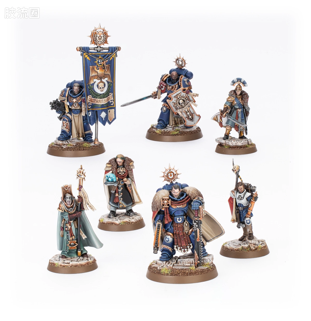 战锤40K Ultramarines 极限战士 10版 二连长泰图斯与奥特拉玛守望者 - 图片