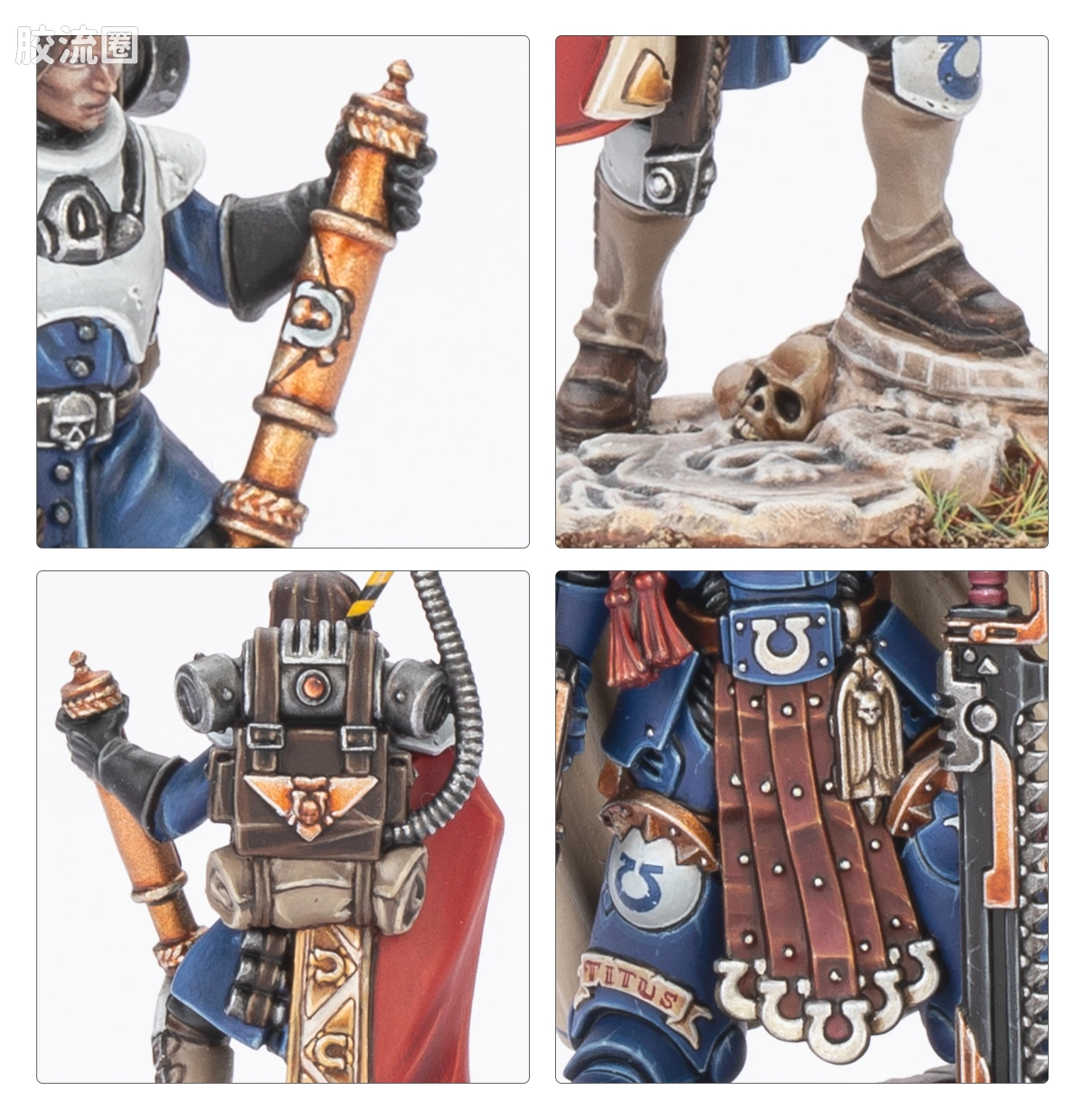 战锤40K Ultramarines 极限战士 10版 二连长泰图斯与奥特拉玛守望者 - 图片