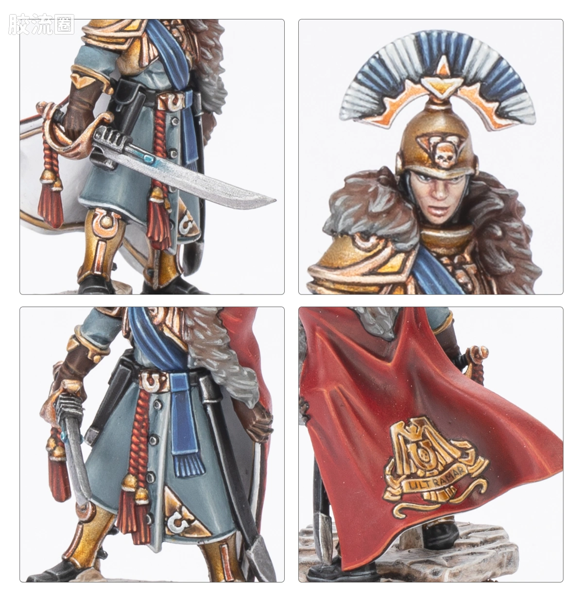 战锤40K Ultramarines 极限战士 10版 二连长泰图斯与奥特拉玛守望者 - 图片