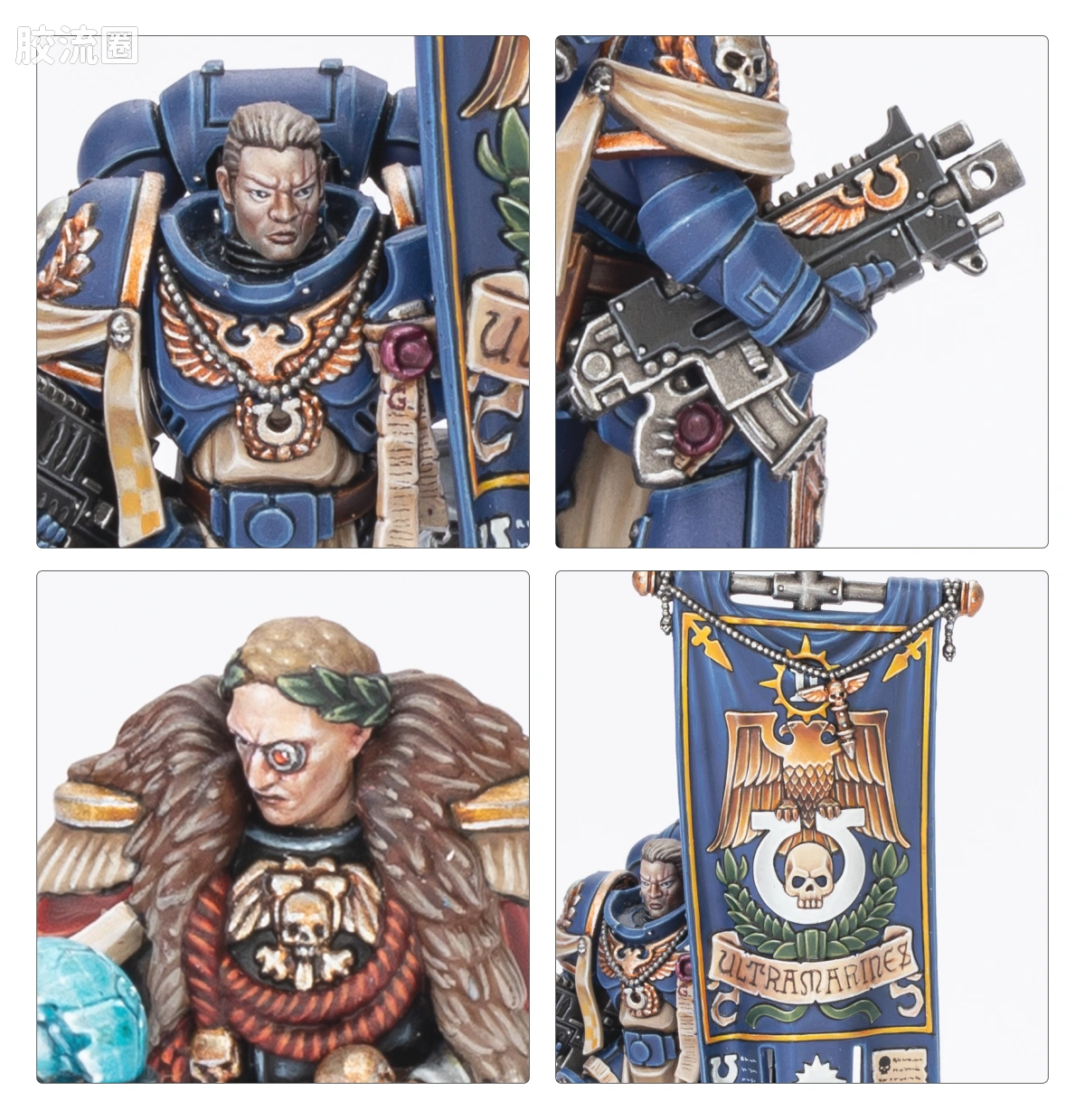战锤40K Ultramarines 极限战士 10版 二连长泰图斯与奥特拉玛守望者 - 图片