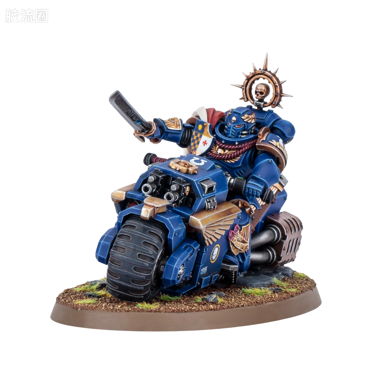 战锤40K Space Marines 星际战士通用单位 10版 摩托队长 - 图片