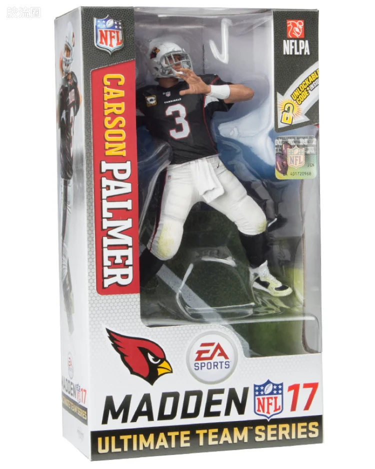 麦克法兰NFL美式足球系列玩具 Madden NFL 17 Ultimate Team Series 3 Carson Palmer