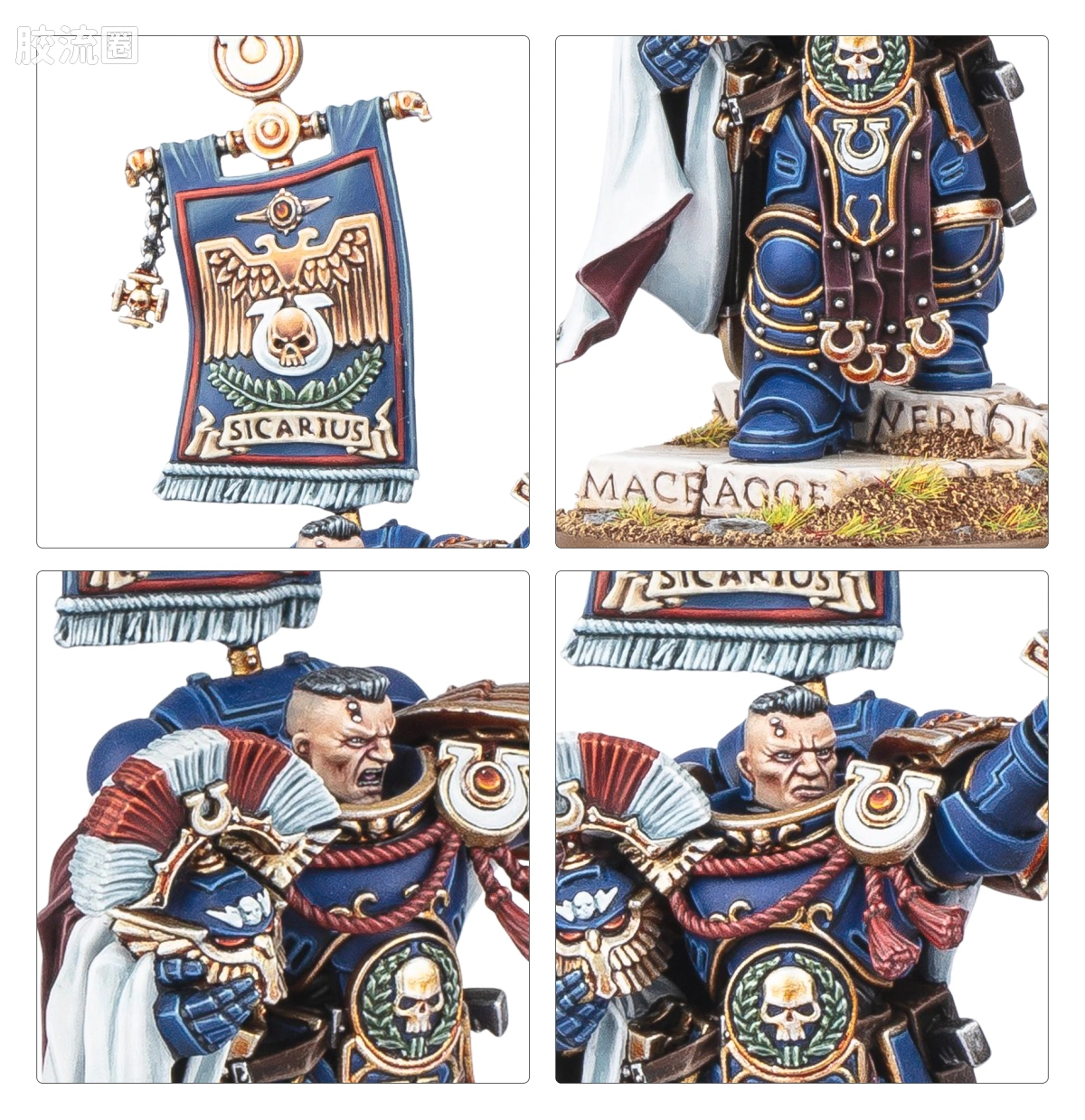 战锤40K Ultramarines 极限战士 10版 常胜荣誉卫队连长 卡托·西卡留斯 - 图片