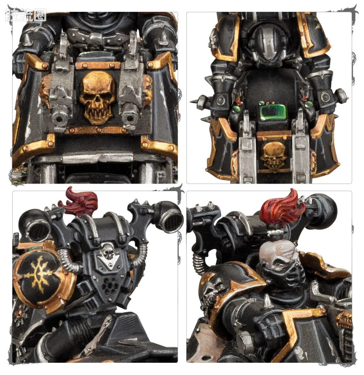 战锤40K Chaos Space Marines 混沌星际战士 混沌摩托小队 - 图片