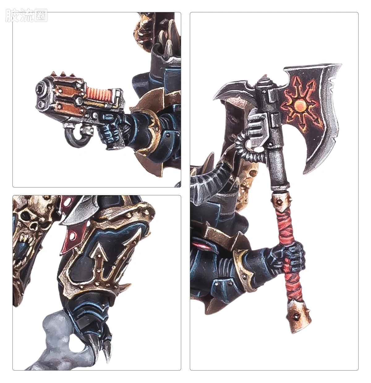 战锤40K Chaos Space Marines 混沌星际战士 10版 跳跃背包混沌领主 - 图片
