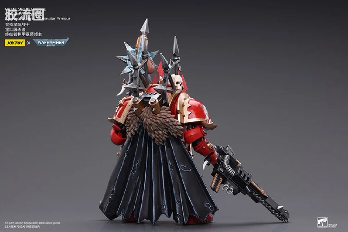 JOYTOY x 战锤40K 混沌势力 混沌星际战士 猩红屠杀者 终结者巫师领主 - 图片