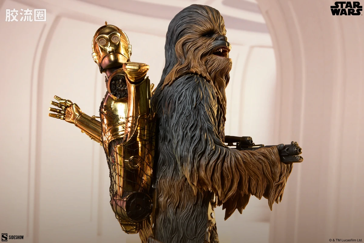 sideshow静态模型系列 Premium Format Chewbacca™ and C-3PO™ - 图片