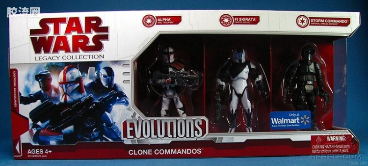星球大战 THE LEGACY COLLECTION 进化系列 沃尔玛独家版 Clone Commandos