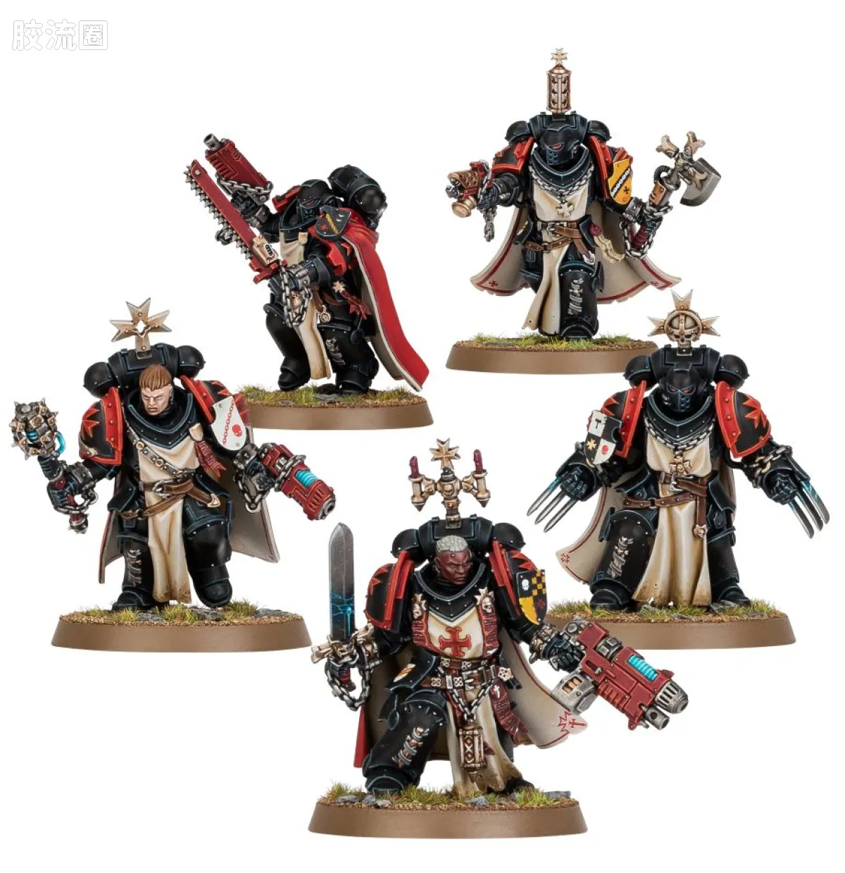 战锤40K Black Templars 黑色圣堂 战斗巡逻队：黑色圣堂 - 图片