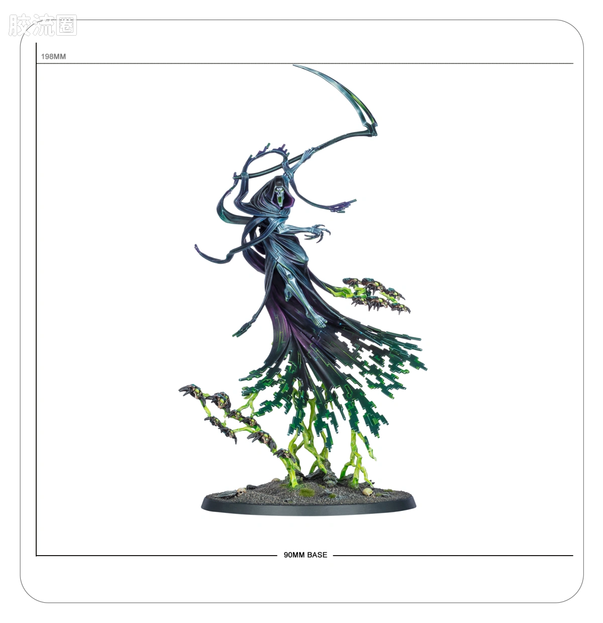 战锤40K Necron 太空死灵 10版 拥夜者星神碎片 - 图片