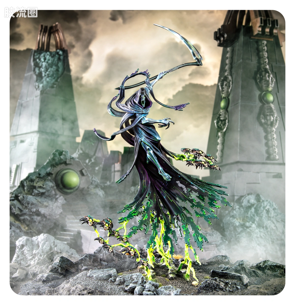 战锤40K Necron 太空死灵 10版 拥夜者星神碎片 - 图片