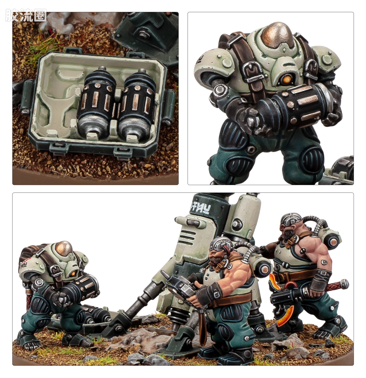 战锤40K Leagues of Votann/Squats 沃坦联盟/短人 10版 深岩撼地者 - 图片