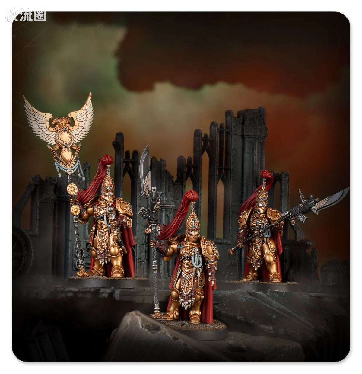 战锤40K Adeptus Custodes 帝皇禁军 禁军卫兵兄弟会 - 图片