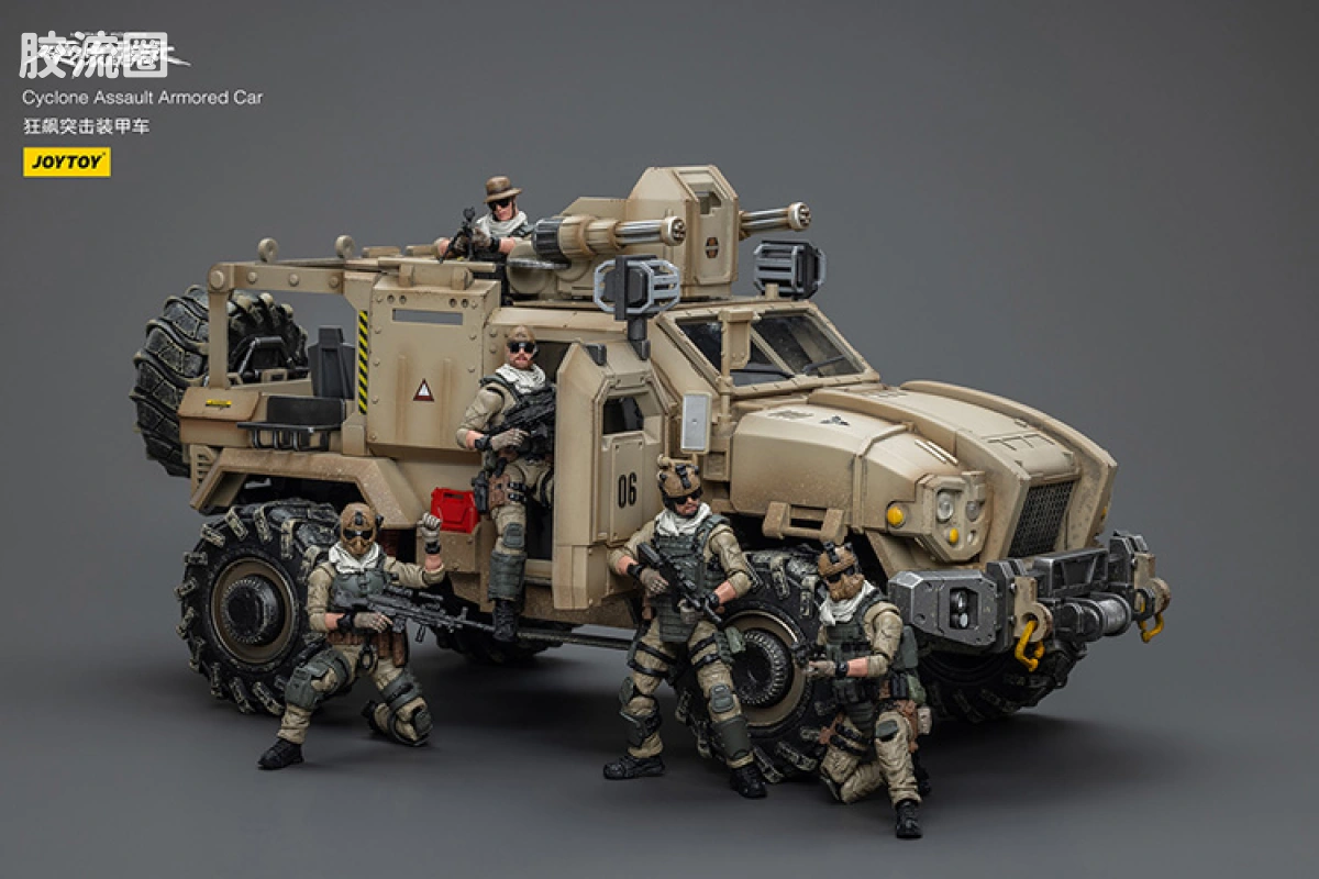 JOYTOY 战星辰系列 载具 狂飙重装越野车 沙色款 - 图片