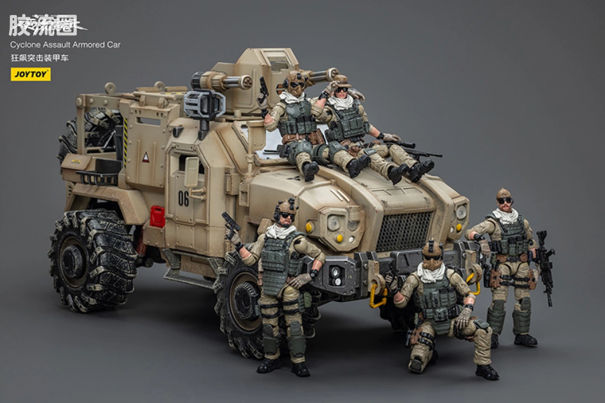JOYTOY 战星辰系列 载具 狂飙重装越野车 沙色款 - 图片