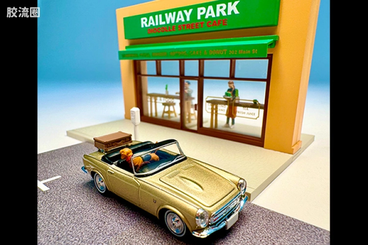 多美卡金属车系列 TOMICA LIMITED VINTAGE DC64 #Car Snap 27a 咖啡馆2（本田 S800）