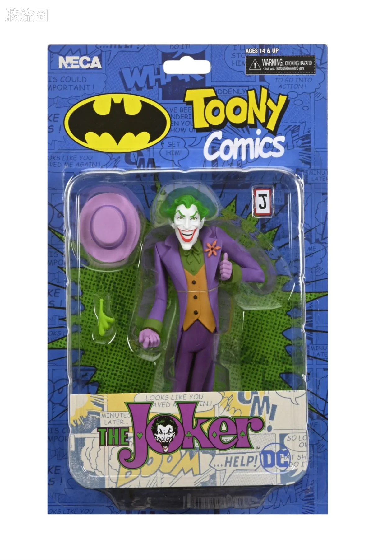 NECA 7寸可动人形系列 Toony Terrors/微小的恐怖系列 DC漫画（经典） 小丑 - 图片