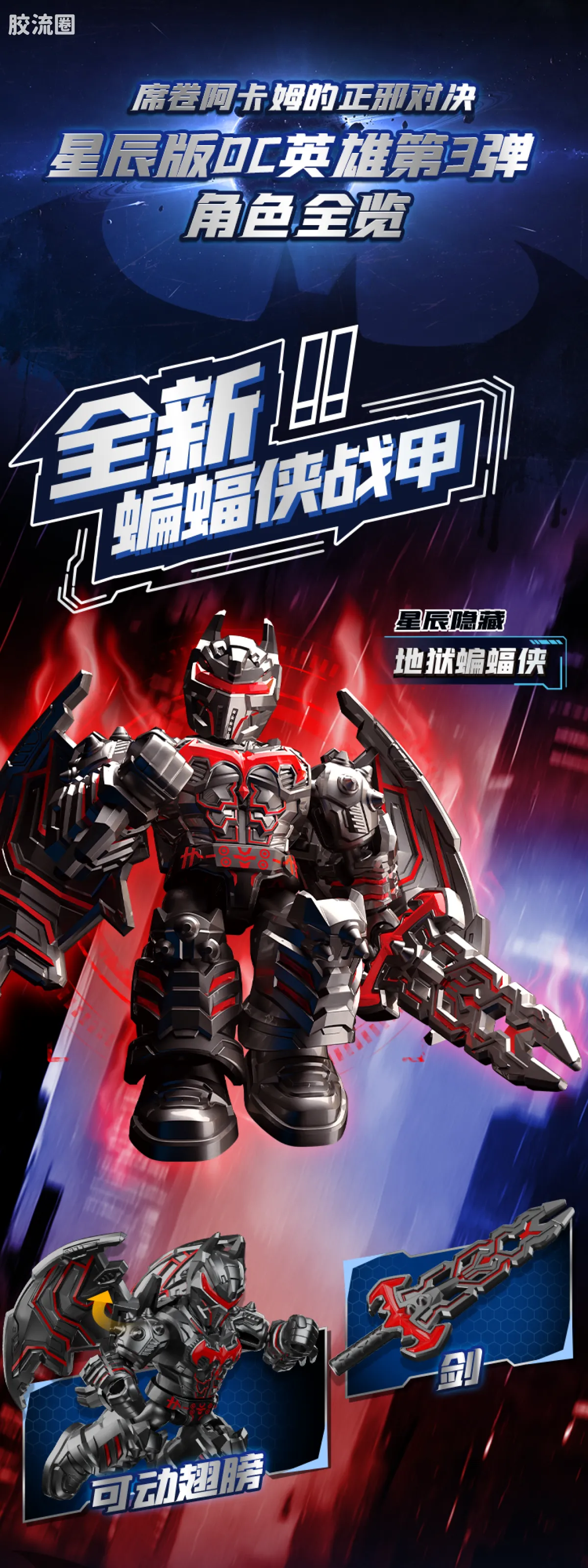 布鲁可DC 端盒 DC英雄星辰版第3弹-阿卡姆：失控序章 - 图片