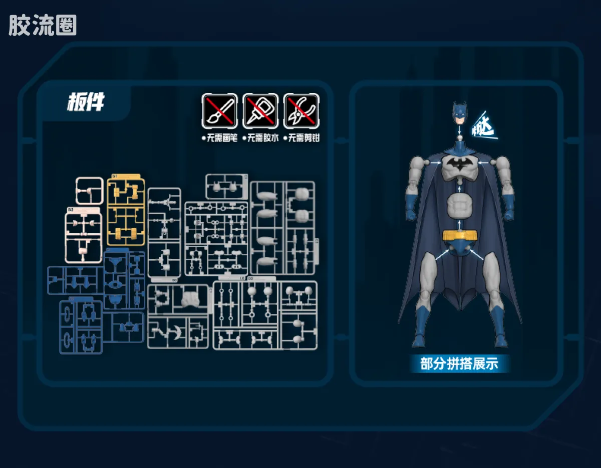 布鲁可DC 超越 DC英雄超越版蝙蝠侠:缄默-蝙蝠侠、猫女 - 图片