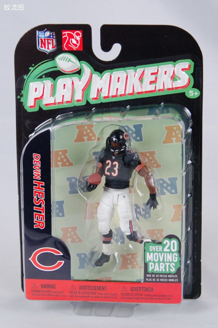 麦克法兰NFL美式足球系列玩具 PLAYMAKERS第2代 EXTENDED DEVIN HESTER