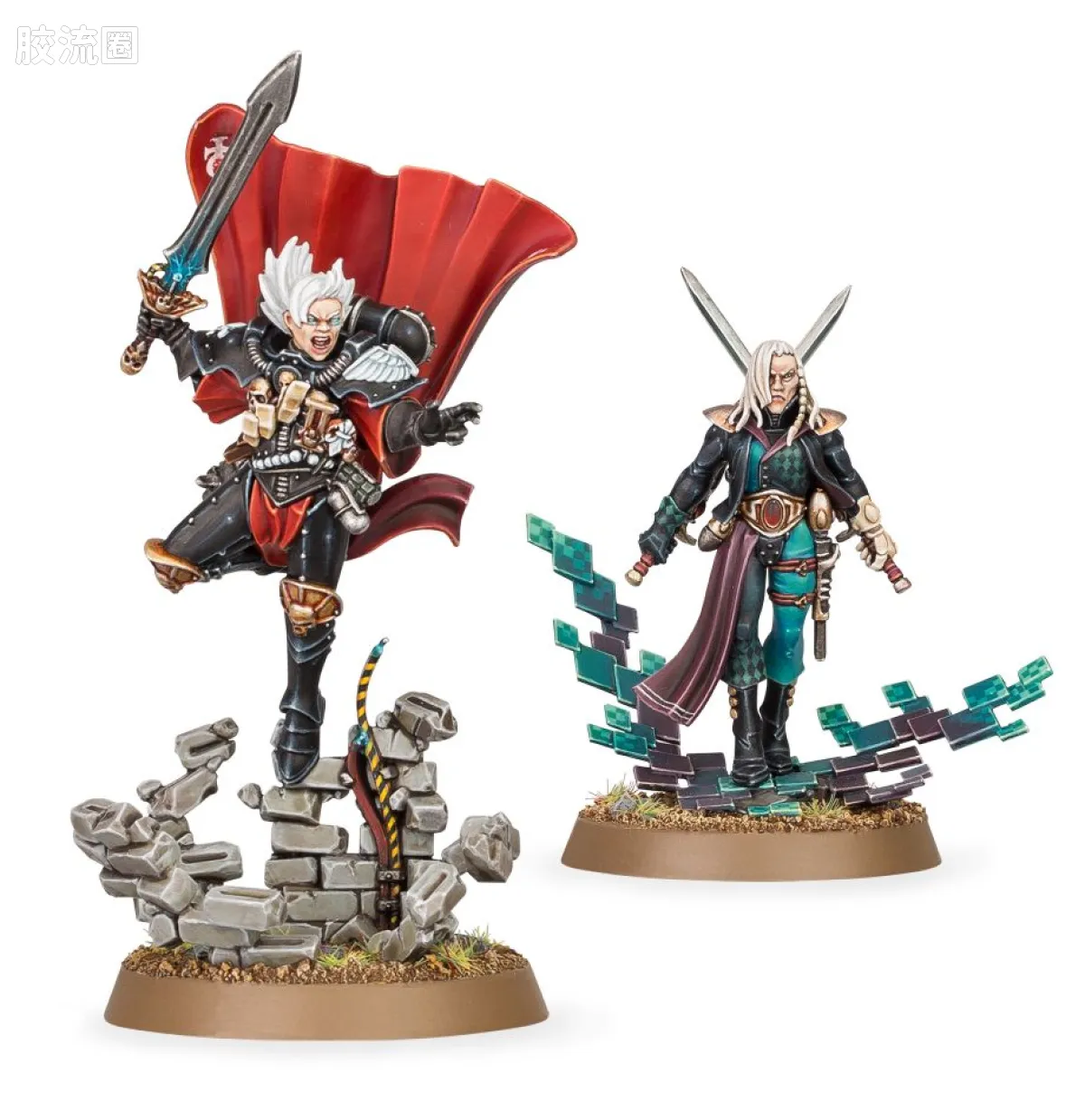 战锤40K Adepta Sororitas 修女会 8版 恶魔驱逐者 伊芙瑞尔·斯特恩和血泪奇加尼尔 - 图片