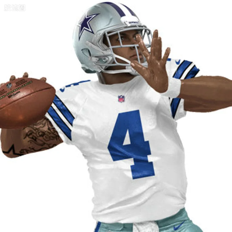 麦克法兰NFL美式足球系列玩具 Madden NFL 18 Ultimate Team Series 2 Dak Prescott