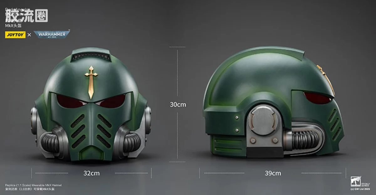 JOYTOY x 战锤40K 会员积分配件/杂项 暗黑天使 MkX头盔 - 图片
