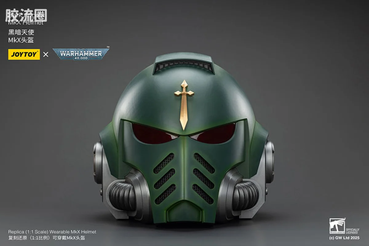 JOYTOY x 战锤40K 会员积分配件/杂项 暗黑天使 MkX头盔 - 图片