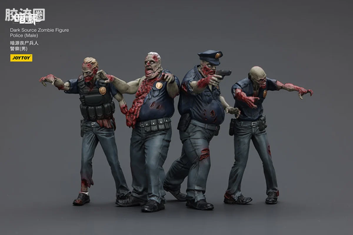 JOYTOY IP衍生品系列 1/25丧尸场景 警察（男） - 图片