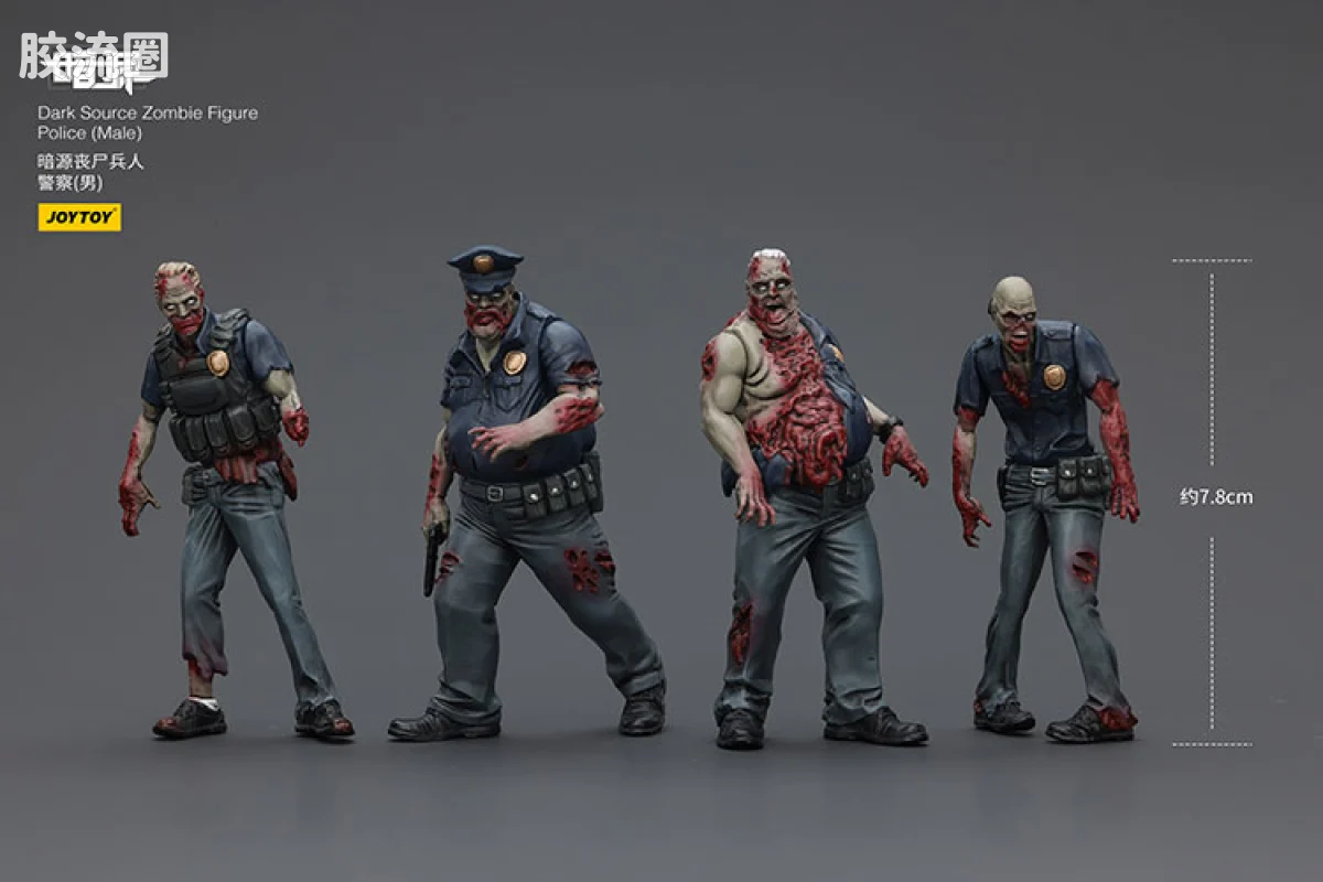 JOYTOY IP衍生品系列 1/25丧尸场景 警察（男） - 图片
