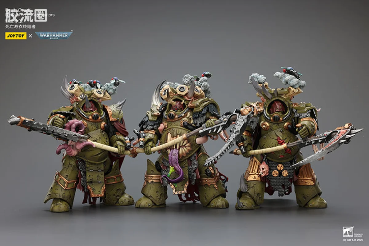 JOYTOY x 战锤40K 混沌势力 死亡守卫 死亡寿衣终结者三人组 - 图片