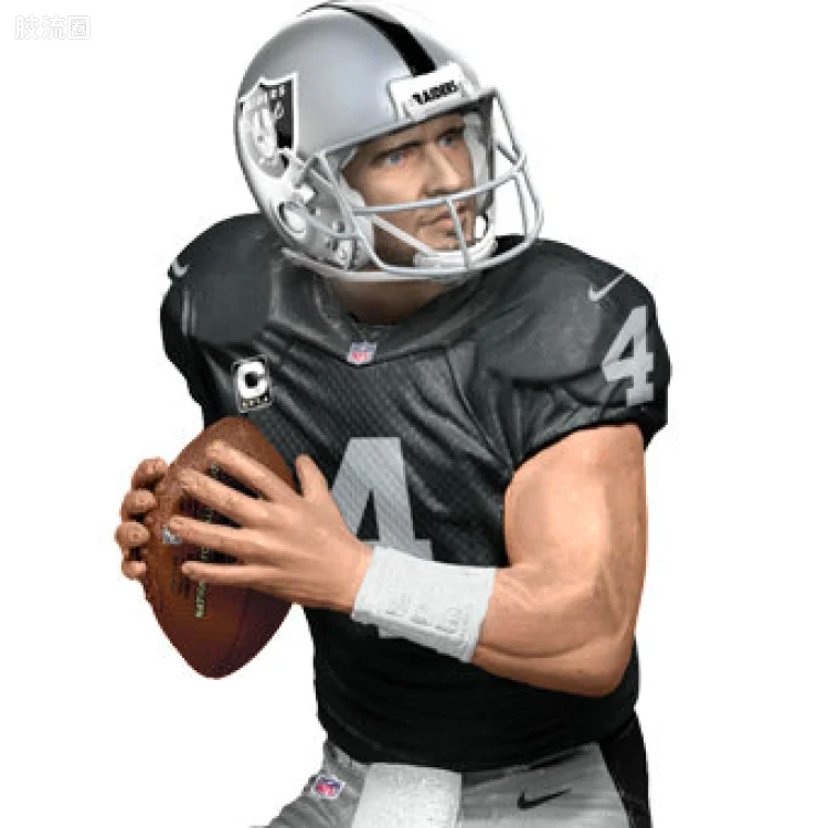 麦克法兰NFL美式足球系列玩具 Madden NFL 18 Ultimate Team Series 2 Derek Carr