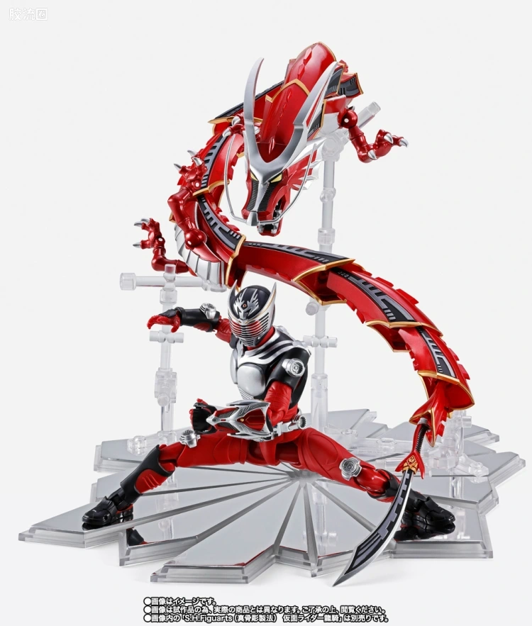 SHF 假面骑士限定版 深红之龙/无双龙&假面骑士龙骑扩展配件包 - 图片