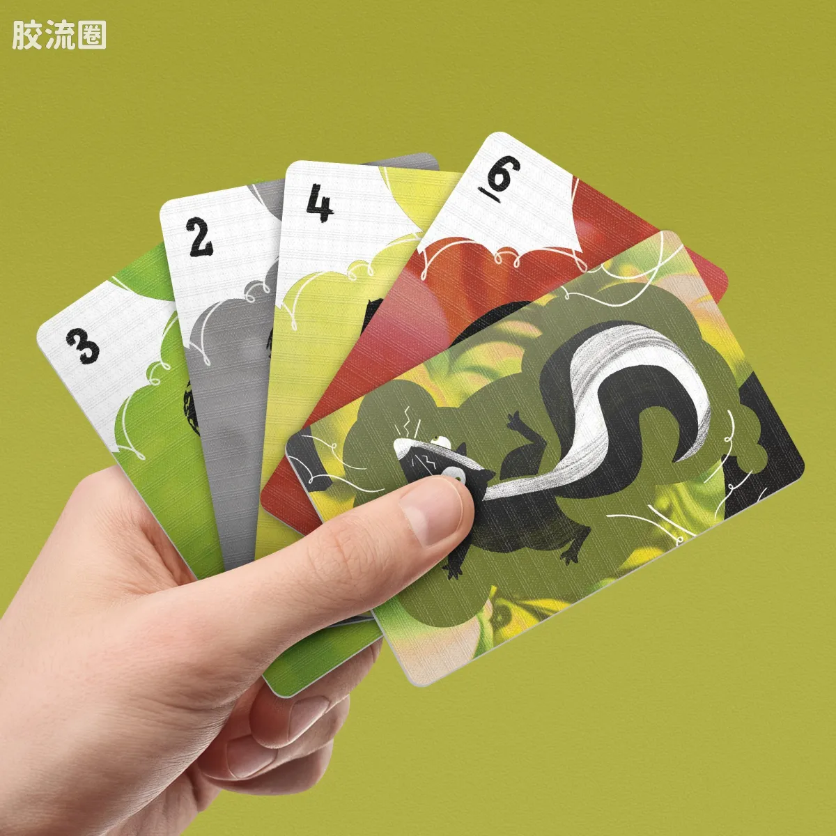 孩之宝综合系列 综合 臭鼬快走！家庭卡牌游戏 - 图片