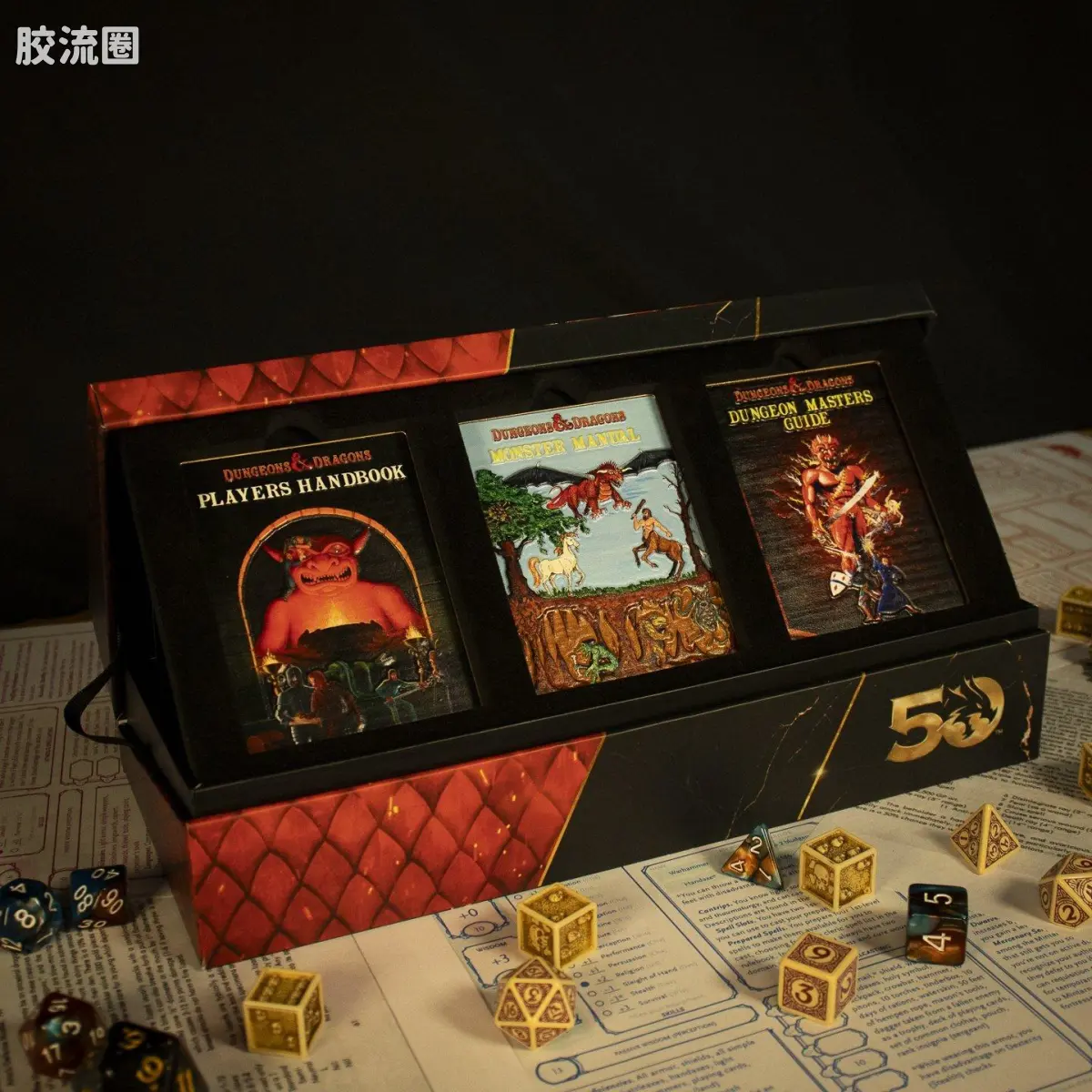 孩之宝综合系列 龙与地下城 50周年限量版 第一版 书籍封面 金属锭套装 - 图片