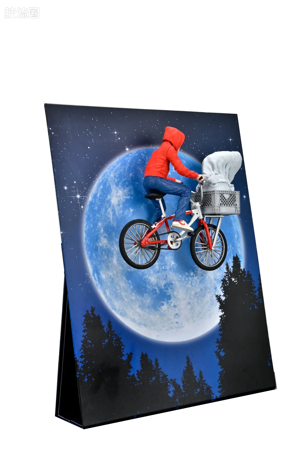 NECA 7寸可动人形系列 终极版/豪华版 E.T.外星人 埃利奥特与E.T.骑自行车（40周年纪念版） - 图片
