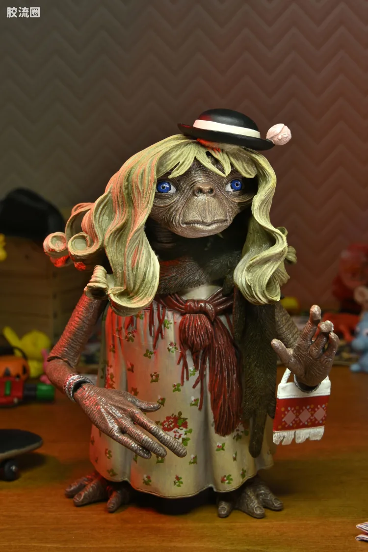 NECA 7寸可动人形系列 40周年电影 E.T.外星人 终极版/豪华版系列 E.T.外星人(装扮)