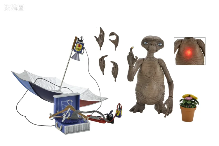 NECA 7寸可动人形系列 40周年电影 E.T.外星人 终极版/豪华版系列 E.T.外星人 豪华版