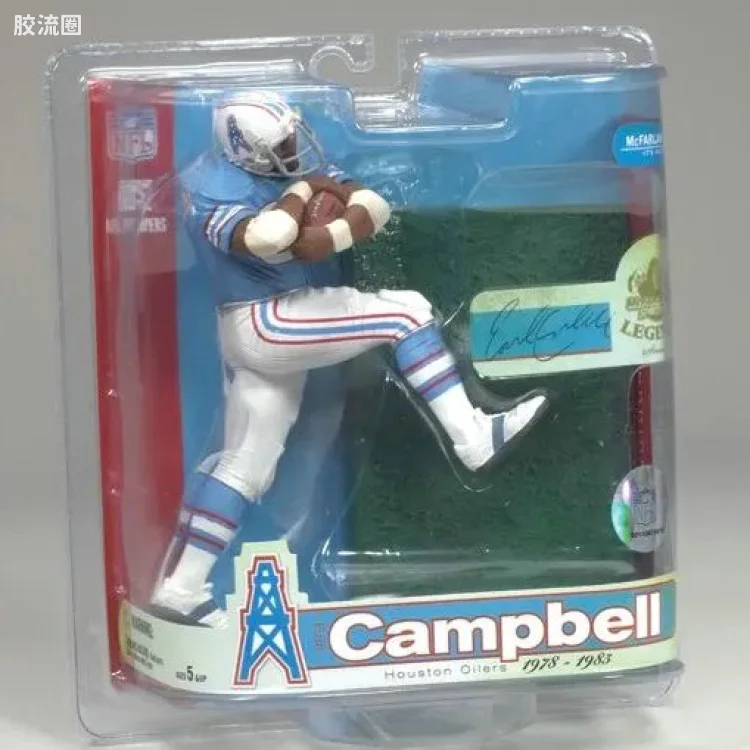 麦克法兰NFL美式足球系列玩具 传奇第3代 EARL CAMPBELL
