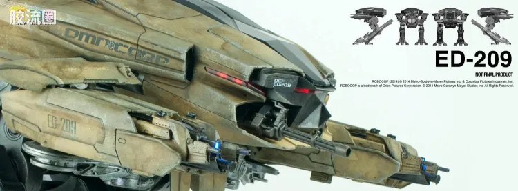 threezero机甲 机械战警 ED-209 Desert yellow version