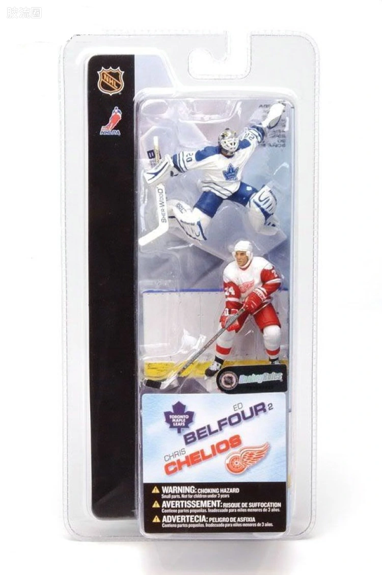 麦克法兰NHL冰球系列玩具 3寸系列第2代 ED BELFOUR/CHRIS CHELIOS